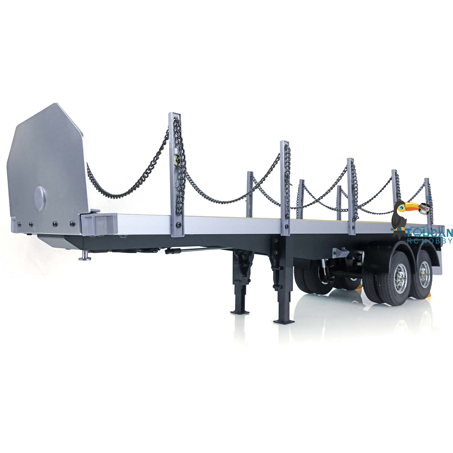 Rc Hobby Model - 1/14 2Axle Flatbed Semi Trailer for