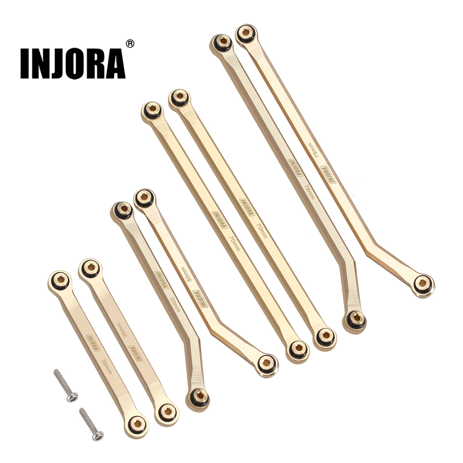 Rc Crawler 4X4 - INJORA 43g Heavy Brass High Clearance