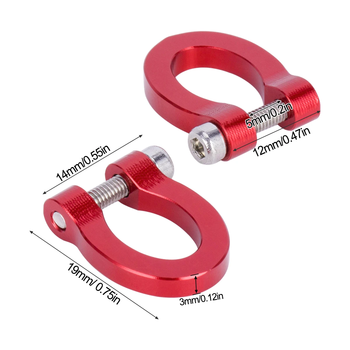 CNC Aluminum Bumper D-ring Tow - Rc Crawler 4X4 评论和价格