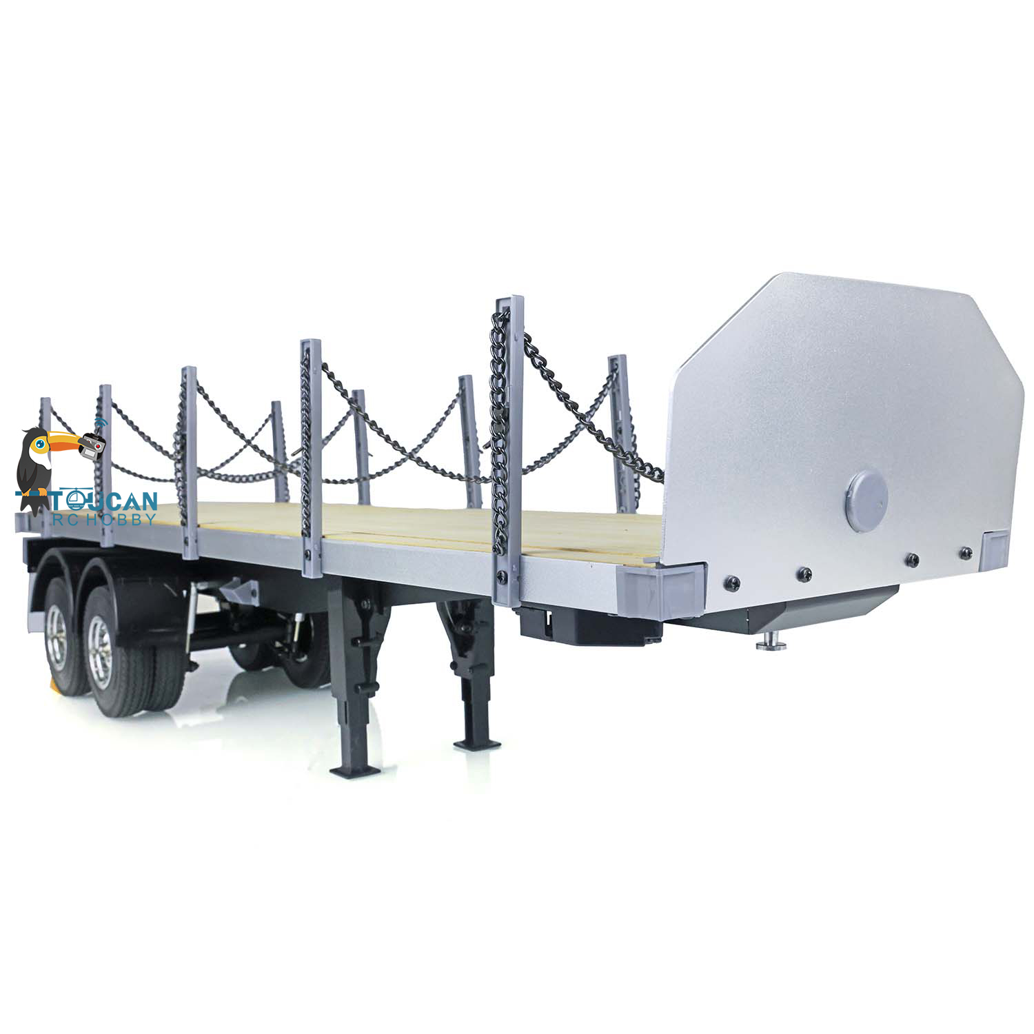 1/14 2Axle Flatbed Semi Traile - Rc Hobby Model 评论和价格