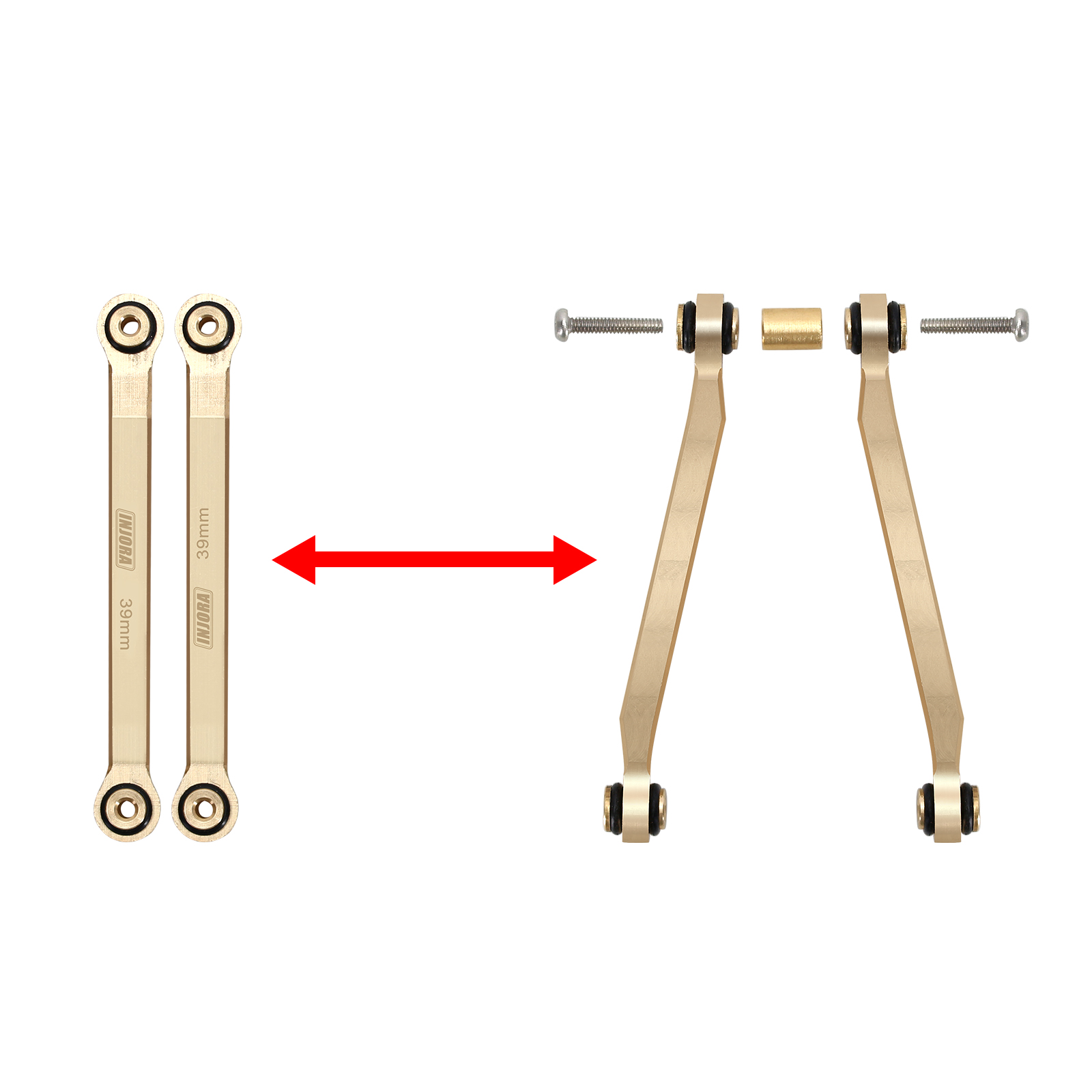 INJORA 43g Heavy Brass High Cl - Rc Crawler 4X4 评论和价格