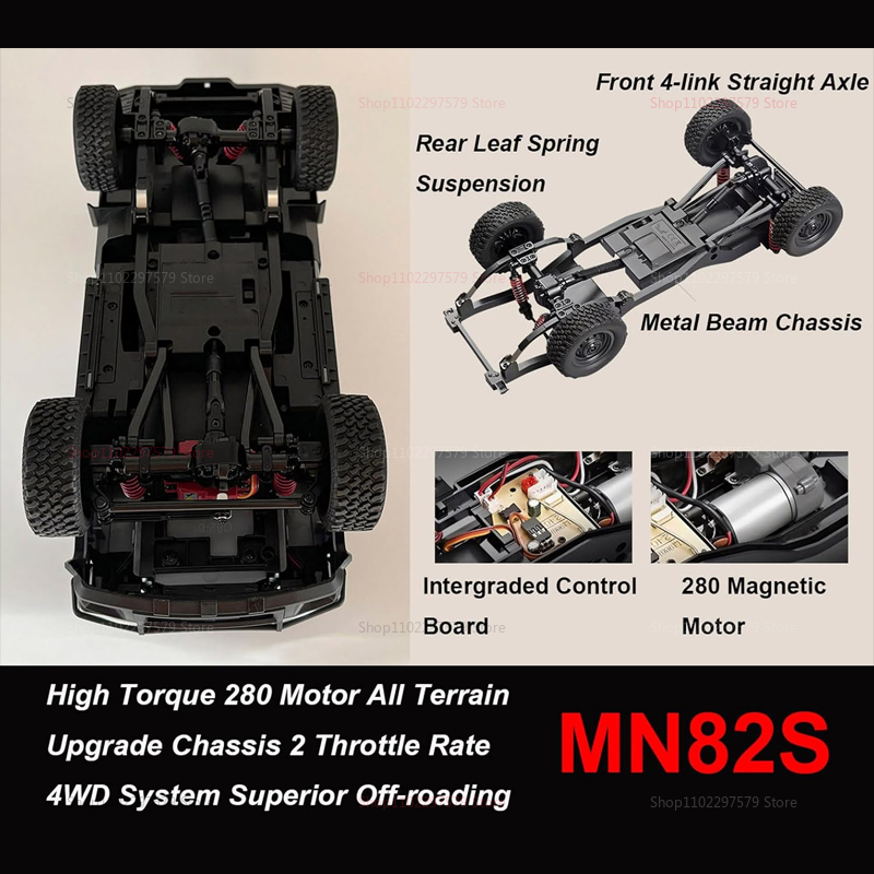RC Crawler MN82S 1/12 Full Sca - Rc Hobby Model 评论和价格