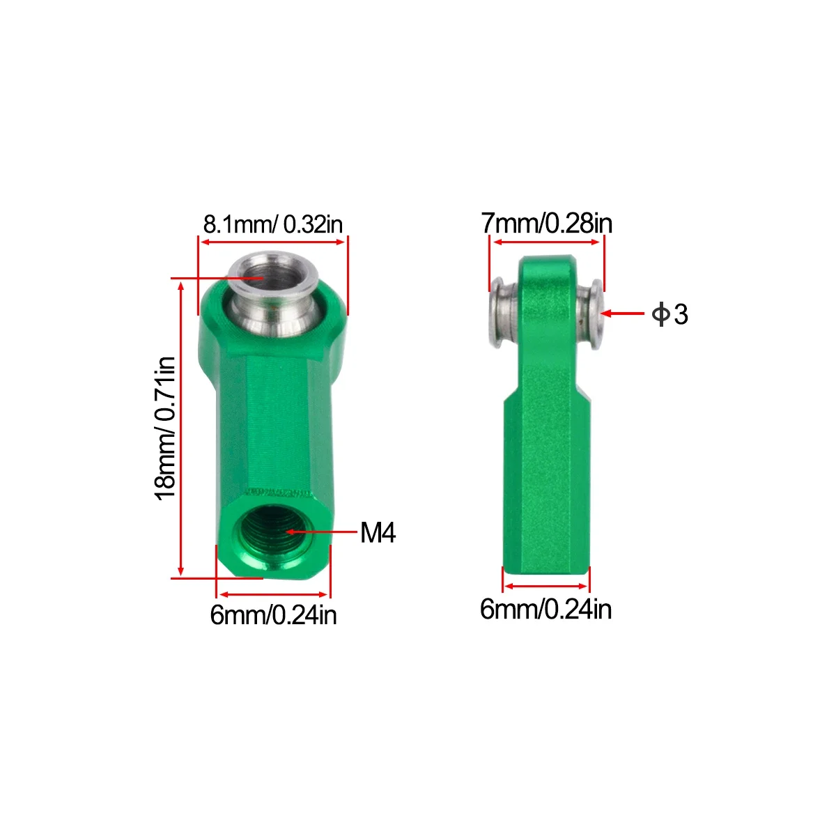 4Pcs M4 Metal Ball Head Holder - Rc Crawler 4X4 评论和价格
