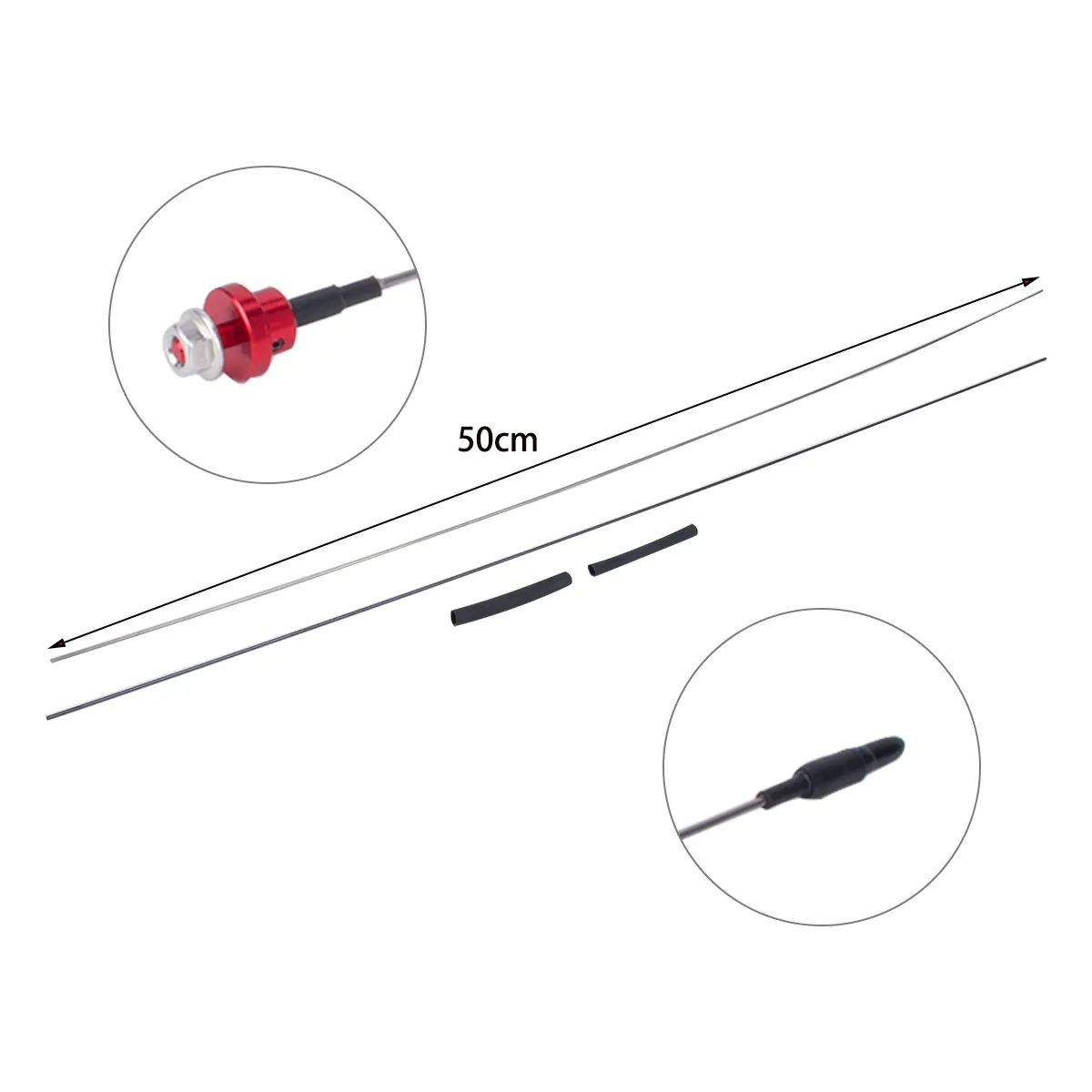 50cm Metal Simulation Antenna  - Rc Crawler 4X4 评论和价格
