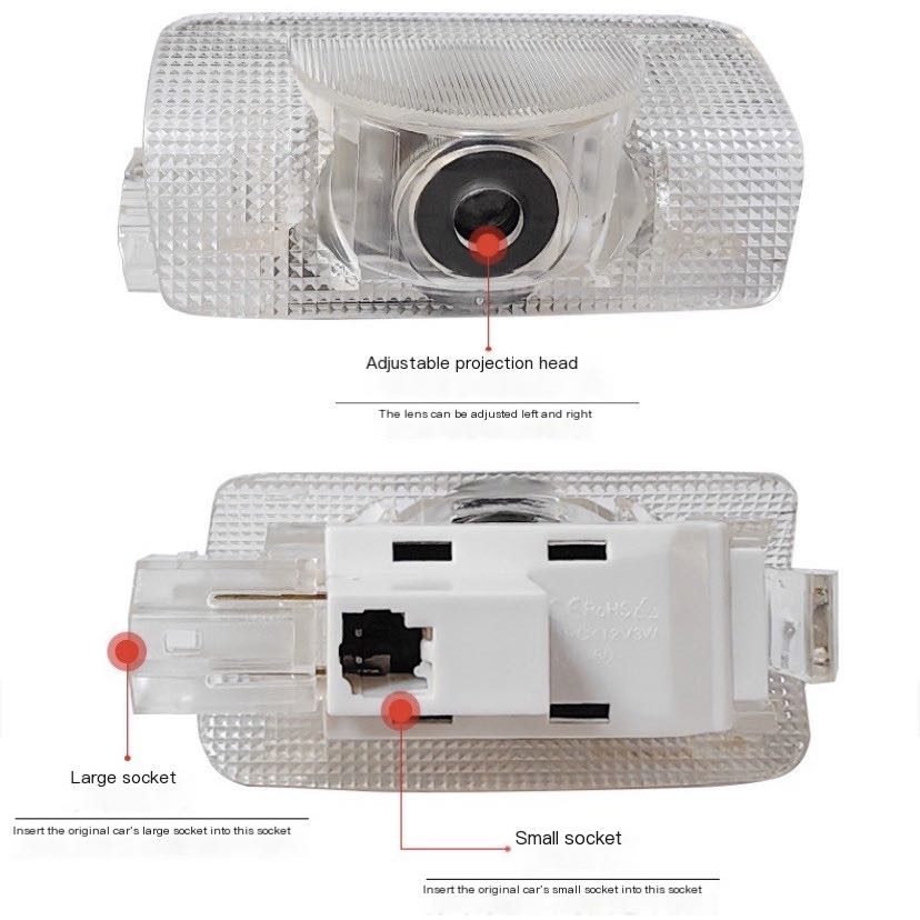 2Pcs LED Projector Lamp Car Do - Rc Hobby Lobby 评论和价格