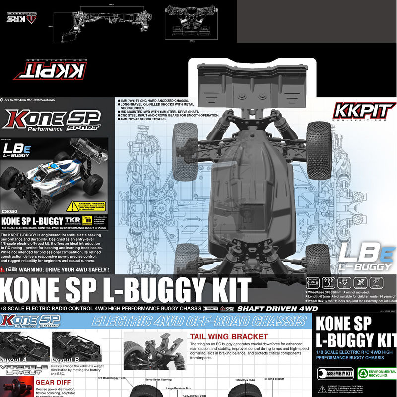 KKPIT 1/8 Electric 4WD RC Off  - Rc Hobby Land 评论和价格